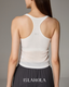 ISLAB072 Knit Layered Bra Top Set (Outer + Bra Tank) (Fixed Pad)