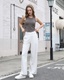 ISLACB030 Cross side crop top (固定胸墊)