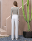 ISLACB034 Button long sleeve crop top(Fixed Pad)