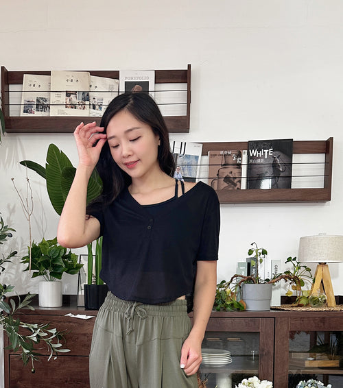 ISLAOUT002 Cotton light short sleeve outer (White)