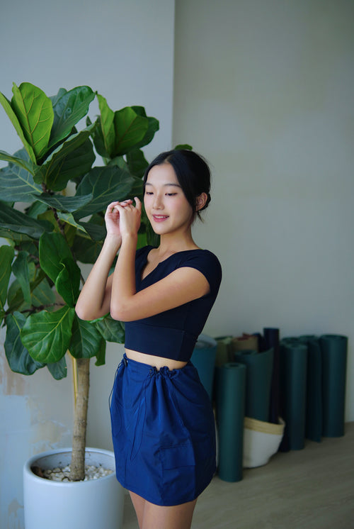 ISLACB004 All in one crop top (Black)