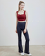 ISLAB054 Thick strap shirring bra top (Fixed Pad)
