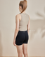 ISLACB030 Cross side crop top (固定胸墊)