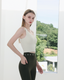 ISLAB017 Double thin strap long bra top(固定胸墊)