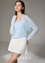 ISLAB072 Knit Layered Bra Top Set (Outer + Bra Tank)