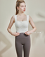 ISLAB054 Thick strap shirring bra top (Fixed Pad)