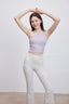 ISLAB057 One shoulder shirring long bra top