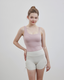 ISLAB017 Double thin strap long bra top(固定胸墊)