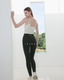 ISLAB017 Double thin strap long bra top(固定胸墊)