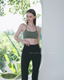 ISLAB050 Halter neck short bra top (配送下水運動兩用乳膠胸墊)