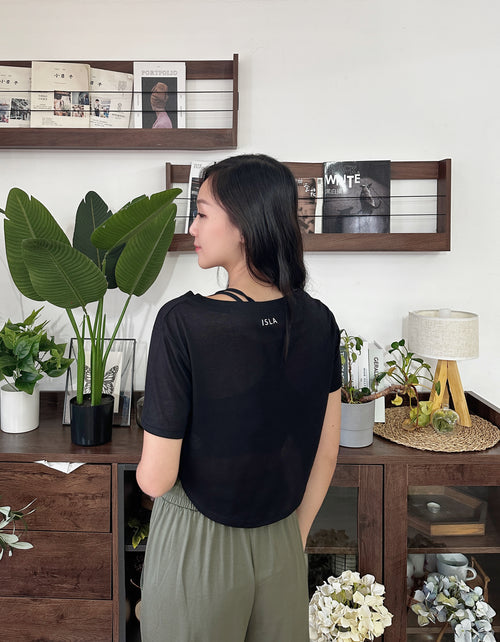 ISLAOUT002 Cotton light short sleeve outer (White)