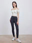 ISLACB039 Puff sleeve ribbon crop top (固定胸墊)