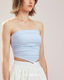 ISLAB067 Shirring tube bra top (Fixed pad)(ISLAHOLA獨家款式及版型)