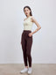 ISLAB057 One shoulder shirring long bra top