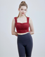 ISLAB054 Thick strap shirring bra top (Fixed Pad)