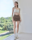 ISLAB050 Halter neck short bra top (配送下水運動兩用乳膠胸墊)