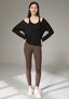 ISLAB072 Knit Layered Bra Top Set (Outer + Bra Tank)