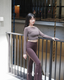 ISLACB031 Sheer long sleeve crop top (固定胸墊)