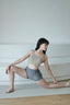 ISLASP007 High waist shirring 2 parts pant (3色)
