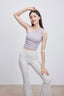 ISLAB057 One shoulder shirring long bra top