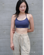 ISLAB050 Halter neck short bra top (配送下水運動兩用乳膠胸墊)