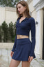 ISLASK010 Slit A- line skirt (2 colours)