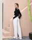 ISLACB011 Cotton cut out long sleeve crop top(固定胸墊)