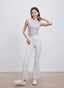 ISLAB057 One shoulder shirring long bra top