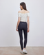 ISLACB039 Puff sleeve ribbon crop top (固定胸墊)