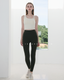 ISLAB017 Double thin strap long bra top(固定胸墊)