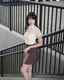 ISLASK001 All in one all high waisted skirt