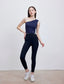 ISLAB057 One shoulder shirring long bra top