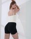 ISLASP007 High waist shirring 2 parts pant (3色)