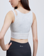 ISLAB059 Ultra soft cotton cutout bra top(固定胸墊)
