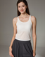 ISLAB072 Knit Layered Bra Top Set (Outer + Bra Tank)