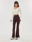 ISLACB045 Layered Elegance Button Long Sleeve crop Top (Fixed Pad)