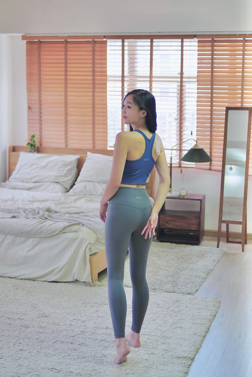 ISLAL001 High elasticity back pocket leggings (4色)