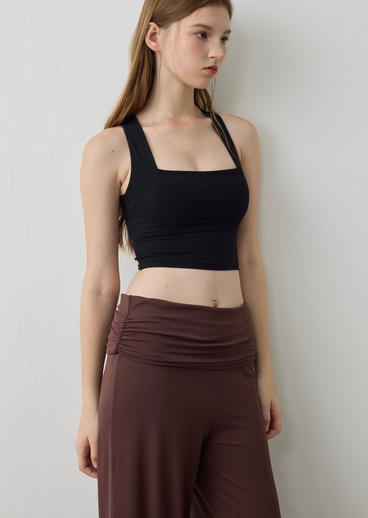 ISLABP021 Fluid Ruched Foldover Pants (ISLAHOLA EXCLUSIVE)
