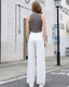 ISLACB030 Cross side crop top (固定胸墊)
