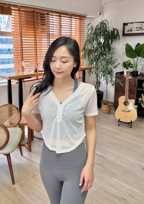 ISLAOUT002 Cotton light short sleeve outer (White)