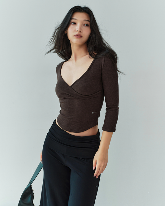 ISLAOUT080 Soft Arc Ribbed Top (ISLAHOLA Exclusive)