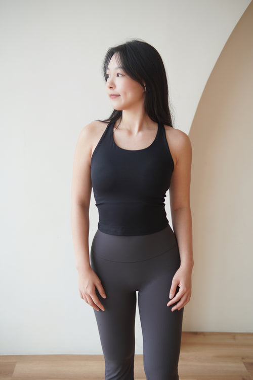 ISLAB025 Cross back long bra top ( 2 colors)