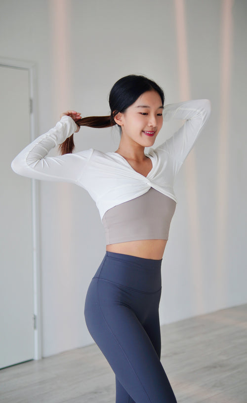 ISLAOUT010 Twist crop cover (White 白色)