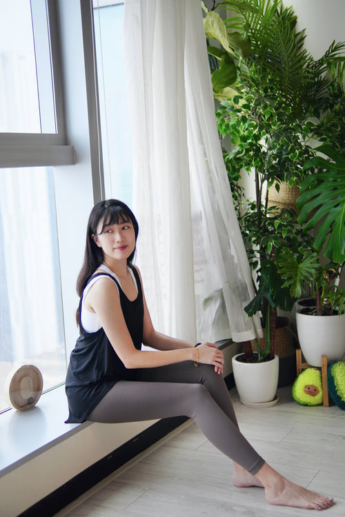 ISLAL001 High elasticity back pocket leggings (4色)