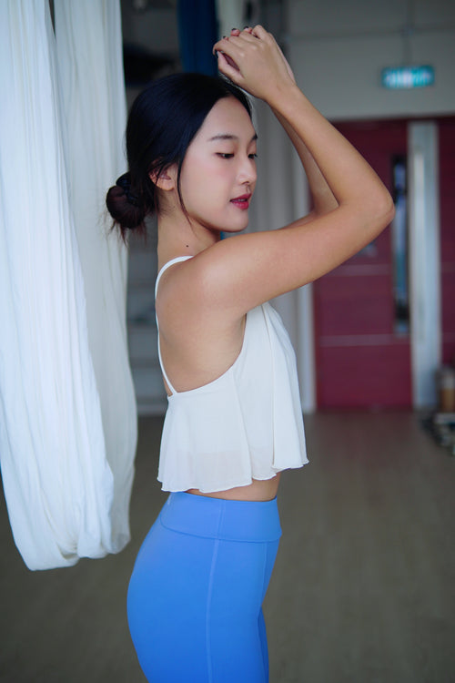 ISLAB015 Sheer layering bra top (4色)(固定胸墊)