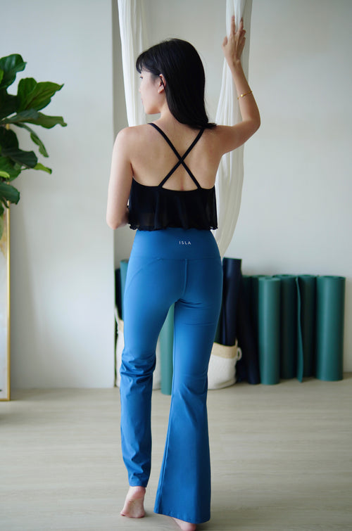 ISLAB015 Sheer layering bra top (4色)(固定胸墊)