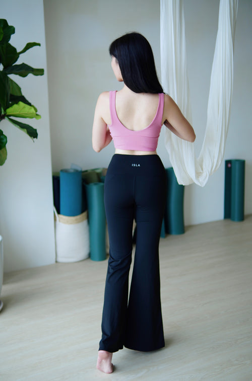 ISLABC001 Slit bootcut pant (4色)(偏長版型)
