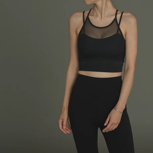 ROUTINE雙帶美背短款sport bra top (此產品不設折扣)
