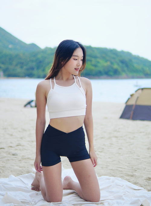 ISLAB001 Double layered bra top (3色)