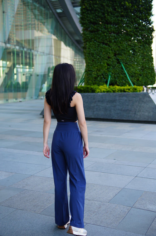 ISLABP002 High waisted banding pant (Deep grey)